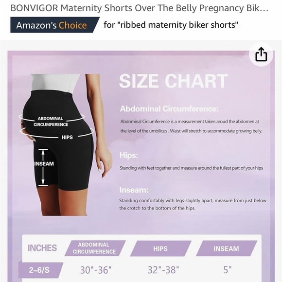 3 pack of maternity biker shorts. Super soft. - Picture 8 of 9